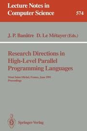 Cover von Research Directions in High-Level Parallel Programming Languages