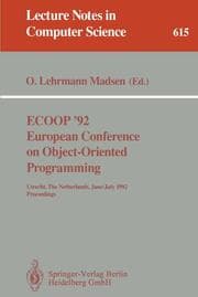 Cover von ECOOP '92.European Conference on Object-Oriented Programming