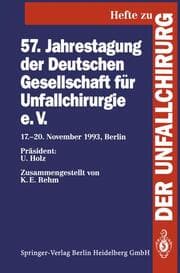 Cover von 57.Jahrestagung der Deutschen Gesellschaft für Unfallchirurgie e.V.