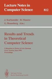 Cover von Results and Trends in Theoretical Computer Science