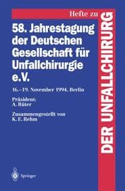 Cover von 58.Jahrestagung der Deutschen Gesellschaft für Unfallchirurgie e.V.