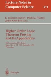 Cover von Higher Order Logic Theorem Proving and Its Applications