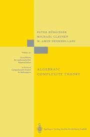 Cover von Algebraic Complexity Theory