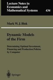 Cover von Dynamic Models of the Firm