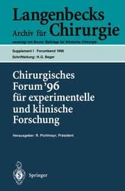 Cover von Chirurgisches Forum 96 fur experimentelle und klinische Forschung