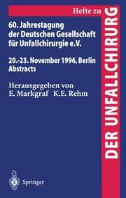 Cover von 60.Jahrestagung der Deutschen Gesellschaft für Unfallchirurgie e.V.
