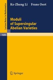 Cover von Moduli of Supersingular Abelian Varieties