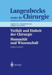 Cover von Vielfalt und Einheit der Chirurgie.Humanität und Wissenschaft