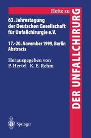 Cover von 63.Jahrestagung der Deutschen Gesellschaft für Unfallchirurgie