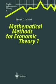 Cover von Mathematical Methods for Economic Theory 1