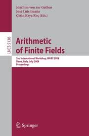 Cover von Arithmetic of Finite Fields