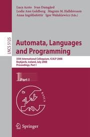 Cover von Automata, Languages and Programming
