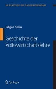 Cover von Geschichte der Volkswirtschaftslehre