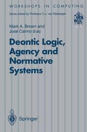 Cover von Deontic Logic, Agency and Normative Systems