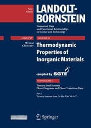 Cover von Thermodynamic Properties of Inorganic Materials Compiled by SGTE