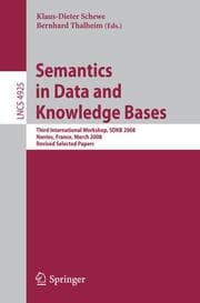 Cover von Semantics in Data and Knowledge Bases