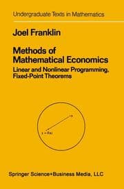 Cover von Methods of Mathematical Economics