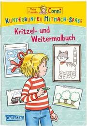 Cover von Meine Freundin Conni: Kunterbunter Mitmach-Spaß - Kritzel- und Weitermalbuch