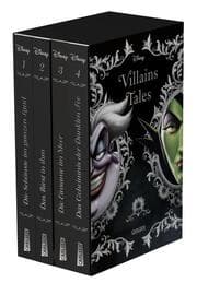 Cover von Villain Tales. Taschenbuch-Schuber. Enthält die Geschichten 'Die Schönste im ganzen Land','Das Biest in ihm','Die Einsame im Meer','Das Geheimnis der Dunklen Fee'