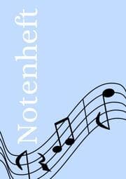 Cover von Notenheft: DIN A5 Notenlinienheft - 100 Seiten mit 12 Notenzeilen / Systeme pro Blatt - Papier 90g/m² - Musikheft mit Notenlinien