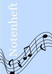 Cover von Notenheft: DIN A5 Notenlinienheft - 300 Seiten mit 12 Notenzeilen / Systeme pro Blatt - Papier 90g/m² - Musikheft mit Notenlinien