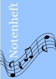Cover von Notenheft: DIN A5 Notenlinienheft - 60 Seiten mit 12 Notenzeilen / Systeme pro Blatt - Papier 90g/m² - Musikheft mit Notenlinien