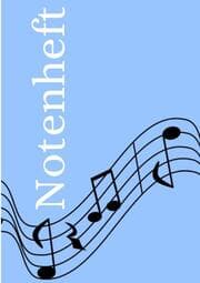 Cover von Notenheft: DIN A5 Notenlinienheft - 200 Seiten mit 12 Notenzeilen / Systeme pro Blatt - Papier 90g/m² - Musikheft mit Notenlinien