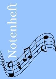 Cover von Notenheft: DIN A5 Notenlinienheft - 300 Seiten mit 12 Notenzeilen / Systeme pro Blatt - Papier 90g/m² - Musikheft mit Notenlinien