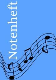 Cover von Notenheft: DIN A5 Notenlinienheft - 44 Seiten mit 12 Notenzeilen / Systeme pro Blatt - Papier 90g/m² - Musikheft mit Notenlinien