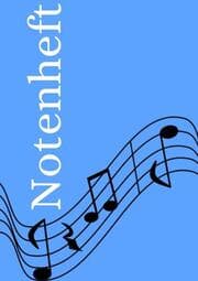 Cover von Notenheft: DIN A5 Notenlinienheft - 60 Seiten mit 12 Notenzeilen / Systeme pro Blatt - Papier 90g/m² - Musikheft mit Notenlinien