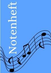 Cover von Notenheft: DIN A5 Notenlinienheft - 200 Seiten mit 12 Notenzeilen / Systeme pro Blatt - Papier 90g/m² - Musikheft mit Notenlinien