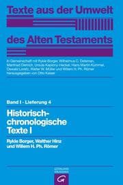 Cover von Historisch-chronologische Texte I