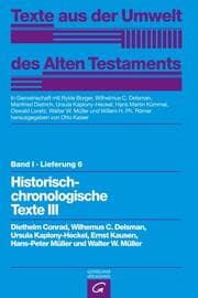 Cover von Historisch-chronologische Texte III