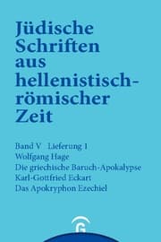 Cover von Die griechische Baruch-Apokalypse. Das Apokryphon Ezechiel