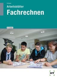 Cover von Arbeitsblätter mit eingetragenen Lösungen Fachrechnen