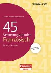 Cover von 45 Vertretungsstunden Französisch für das 1.-4. Lernjahr