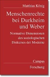 Cover von Menschenrechte bei Durkheim und Weber