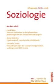 Cover von Soziologie 1.2008