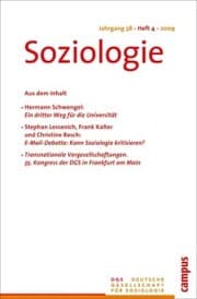Cover von Soziologie 4.2009