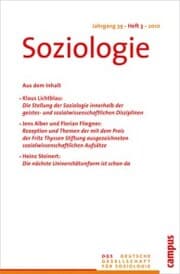 Cover von Soziologie 3.2010