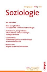 Cover von Soziologie 3.2011