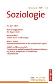 Cover von Soziologie 1.2012