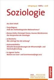 Cover von Soziologie 2/2018