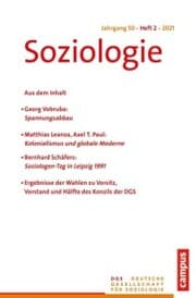 Cover von Soziologie 2/2021