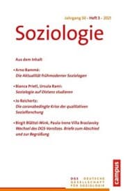 Cover von Soziologie 3/2021