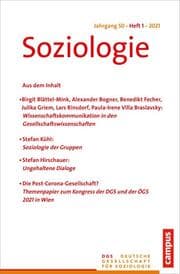Cover von Soziologie 1/2021