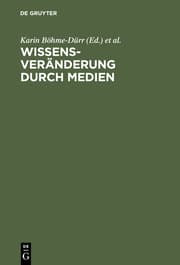 Cover von Wissensveränderung durch Medien