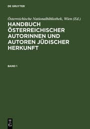 Cover von Handbuch österreichischer Autorinnen und Autoren jüdischer Herkunft