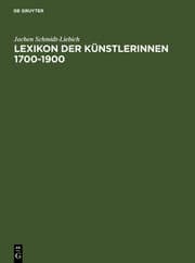 Cover von Lexikon der Künstlerinnen 1700-1900