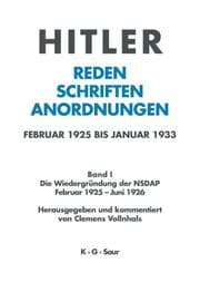 Cover von Die Wiedergründung der NSDAP Februar 1925 - Juni 1926